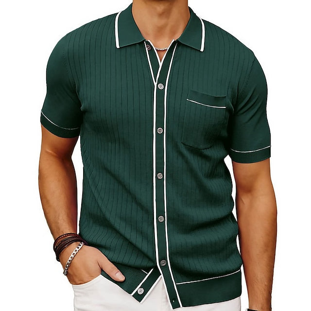 Chemise d'été homme – Chemise élégante légère en coton pour occasions estivales