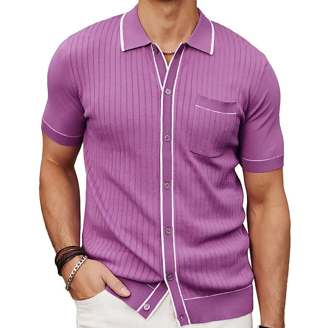 Chemise d'été homme – Chemise élégante légère en coton pour occasions estivales