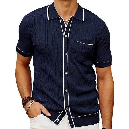 Chemise d'été homme – Chemise élégante légère en coton pour occasions estivales