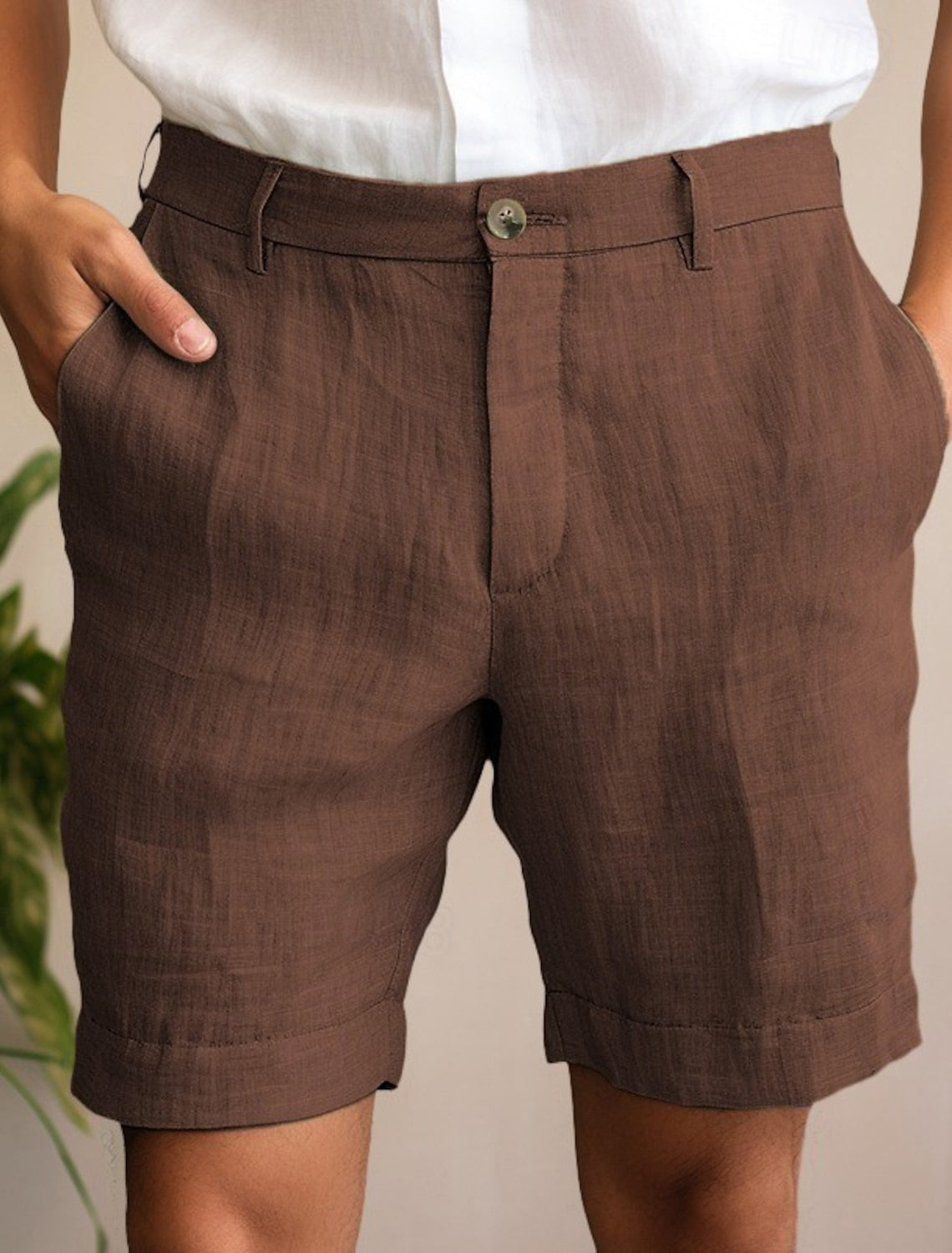 Shorts d'été en lin – Shorts respirants et légers pour homme