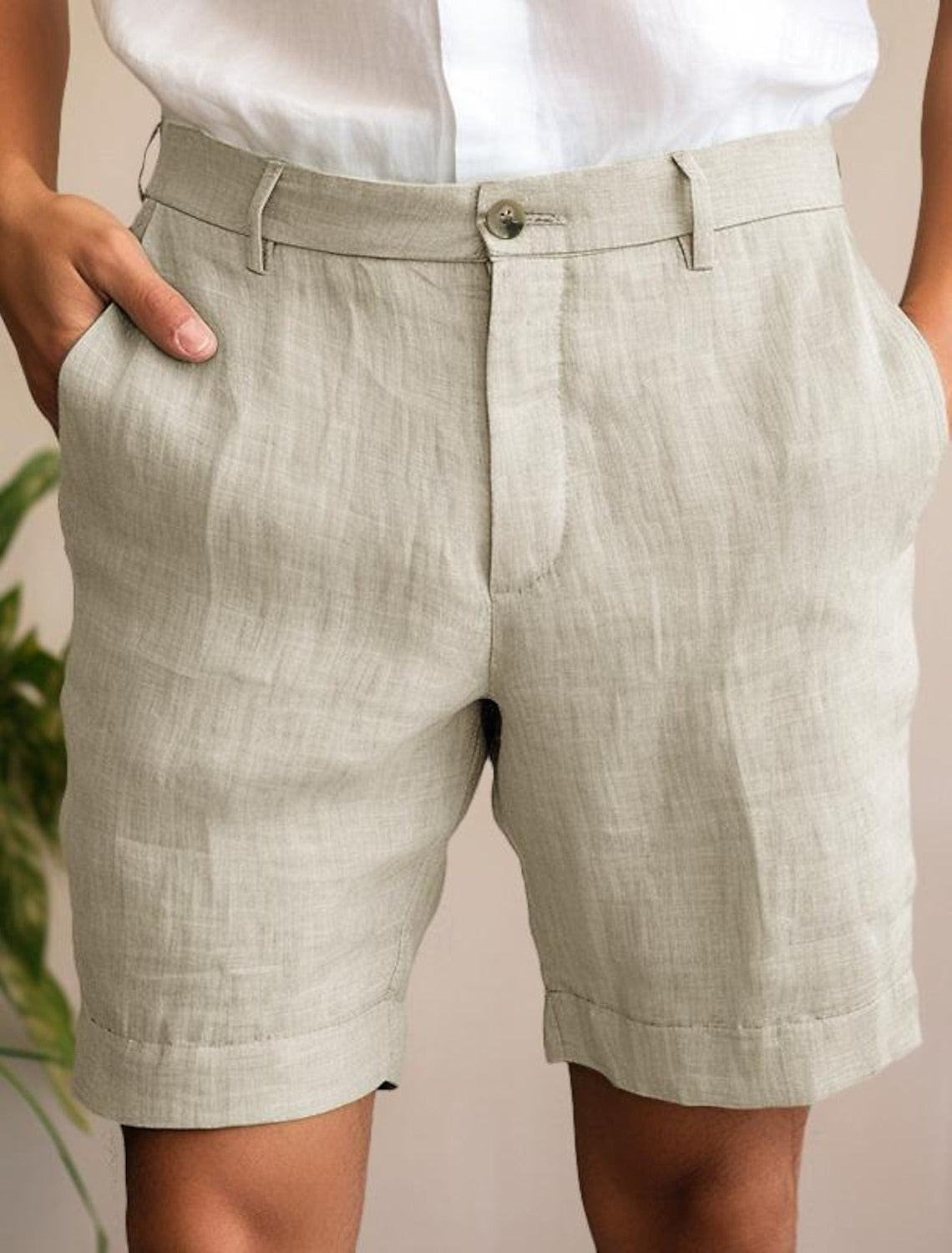 Shorts d'été en lin – Shorts respirants et légers pour homme