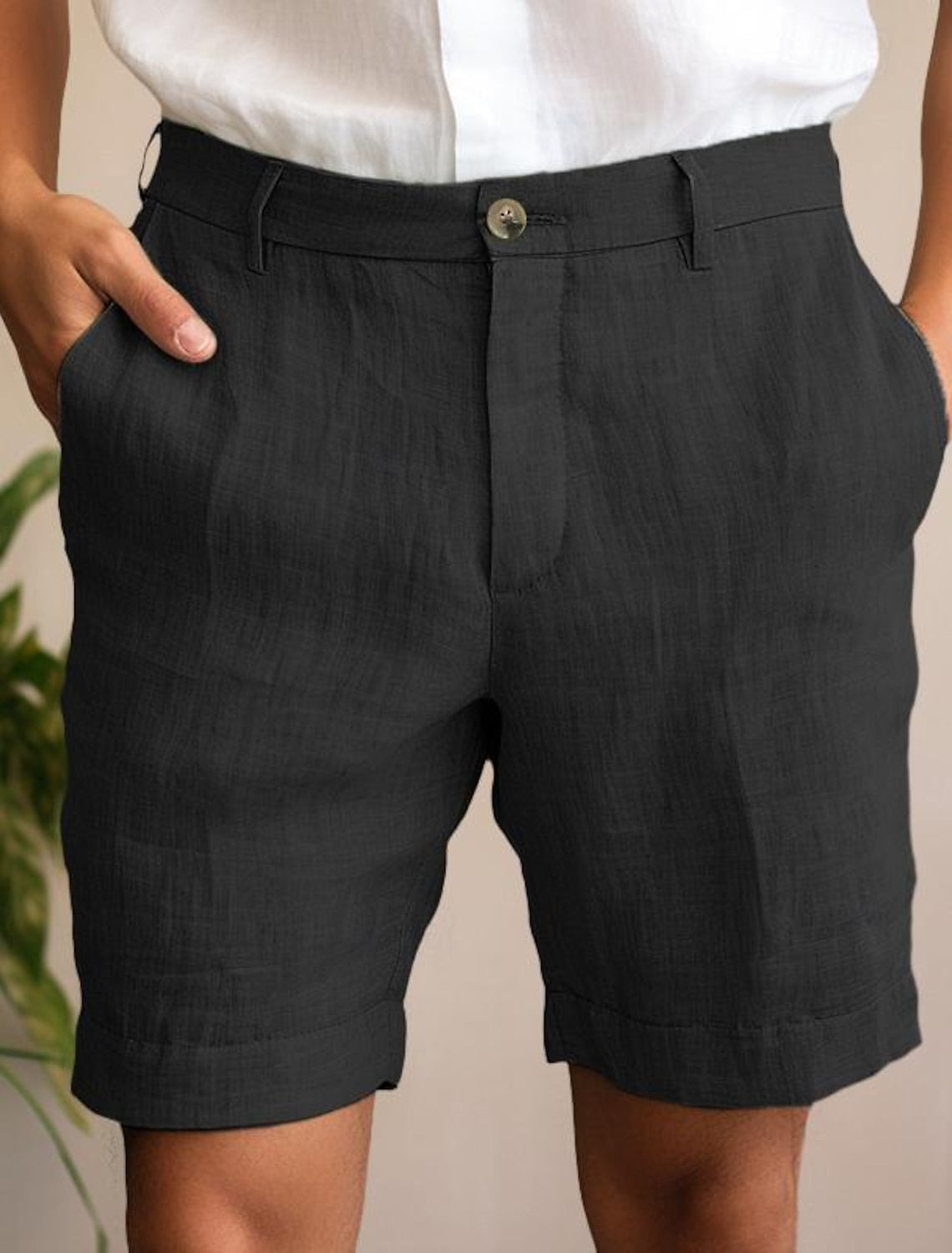 Shorts d'été en lin – Shorts respirants et légers pour homme