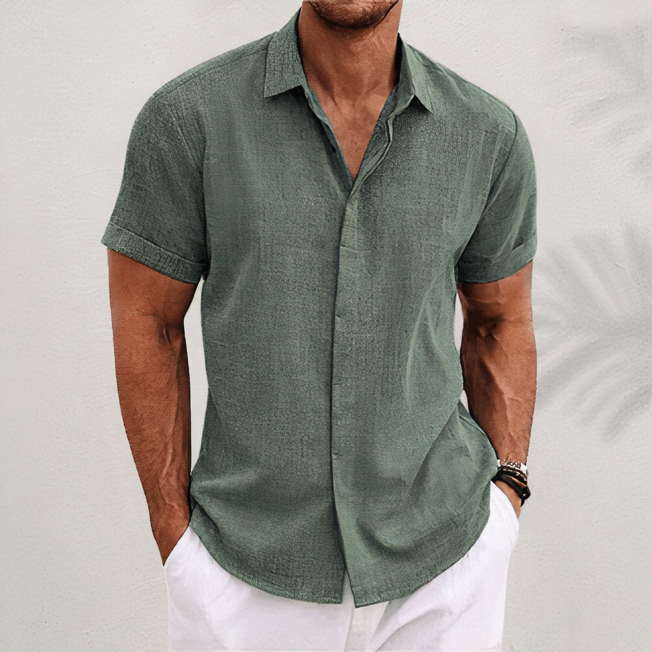 Chemise de plage respirante – Chemise légère et élégante pour été