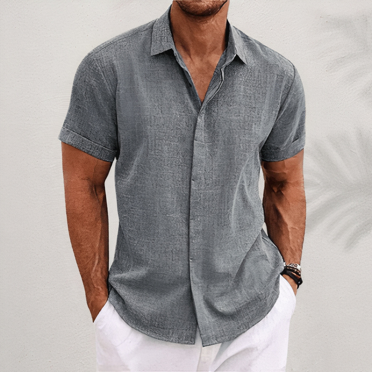 Chemise de plage respirante – Chemise légère et élégante pour été