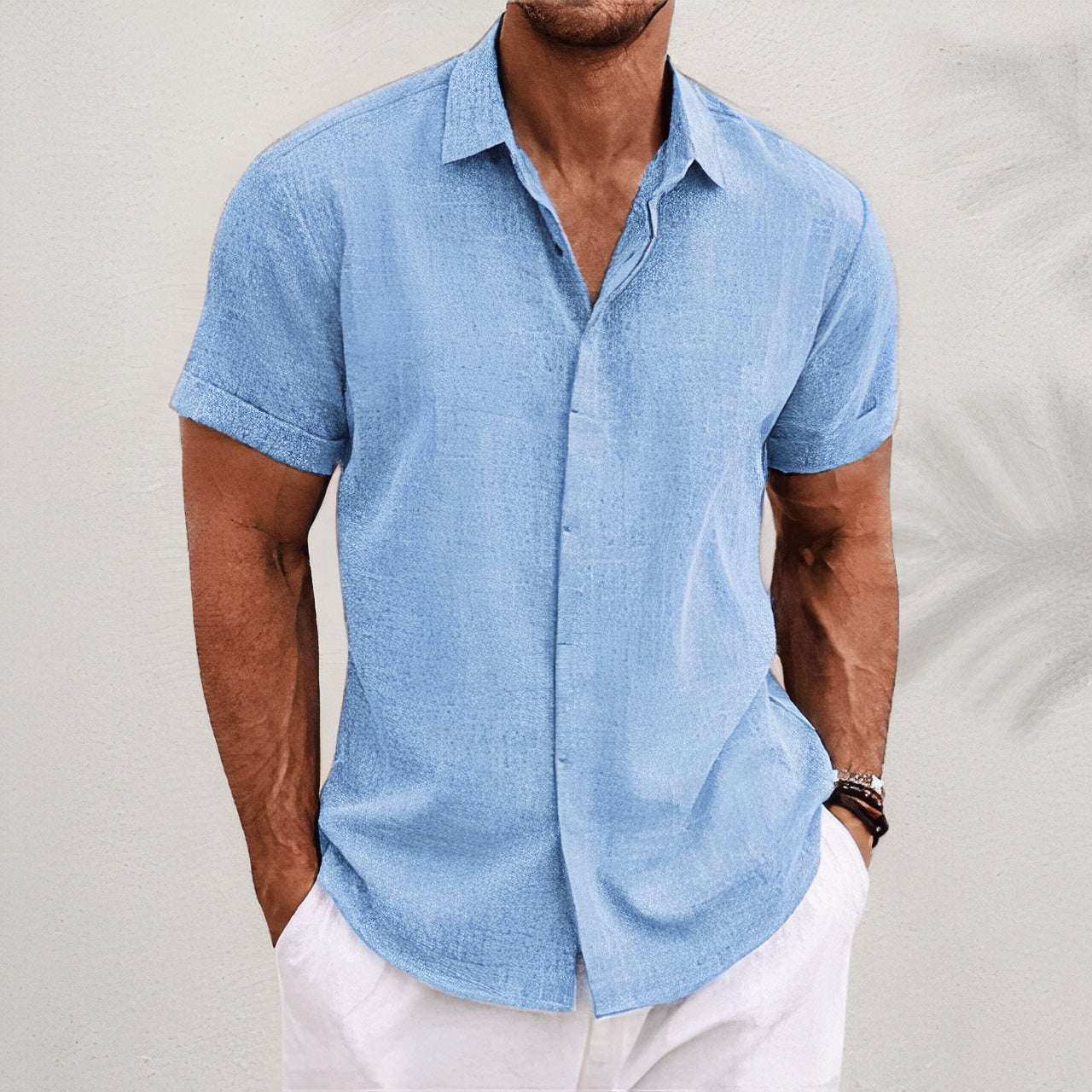 Chemise de plage respirante – Chemise légère et élégante pour été