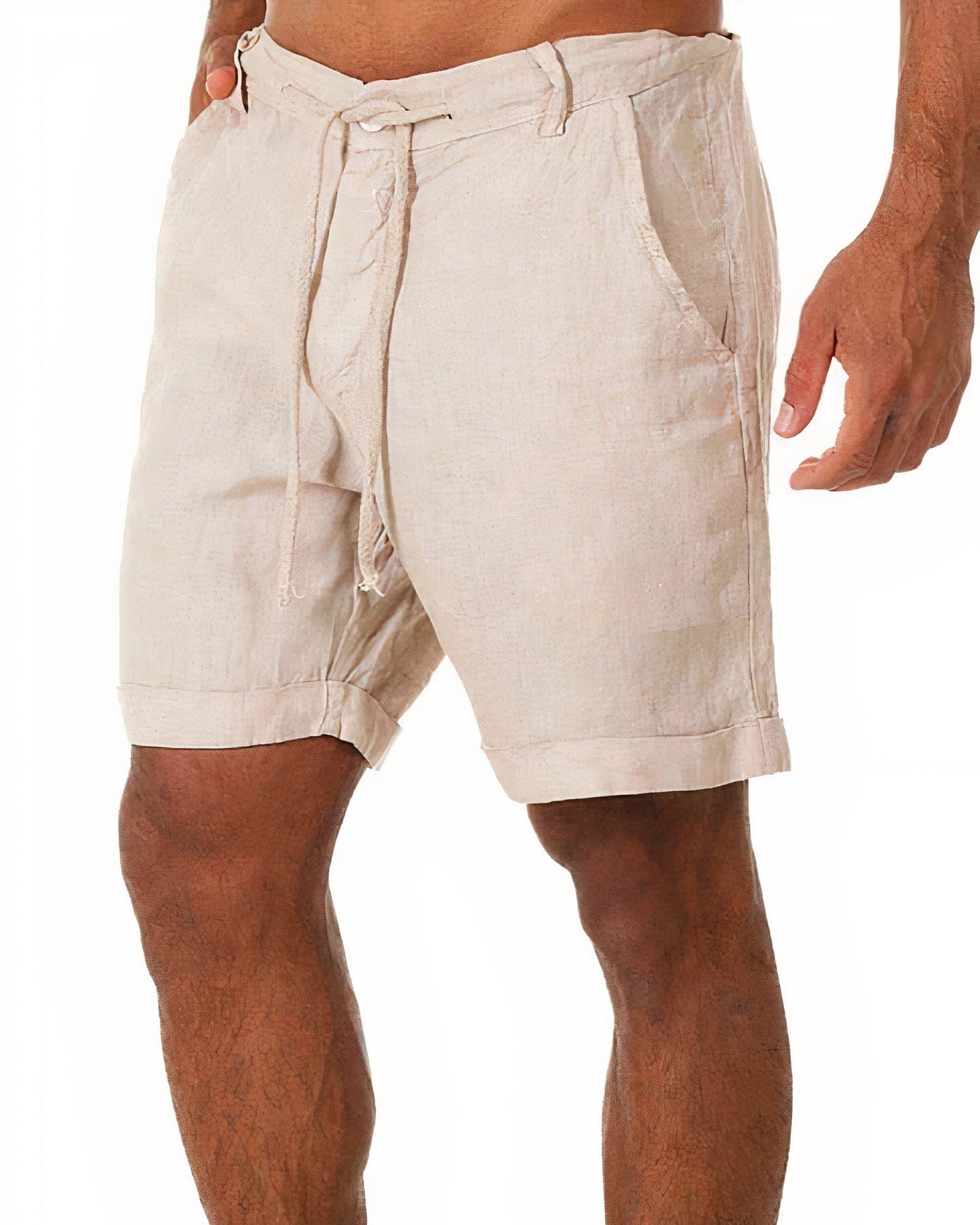 Shorts en lin homme – Pantalon léger et confortable pour été