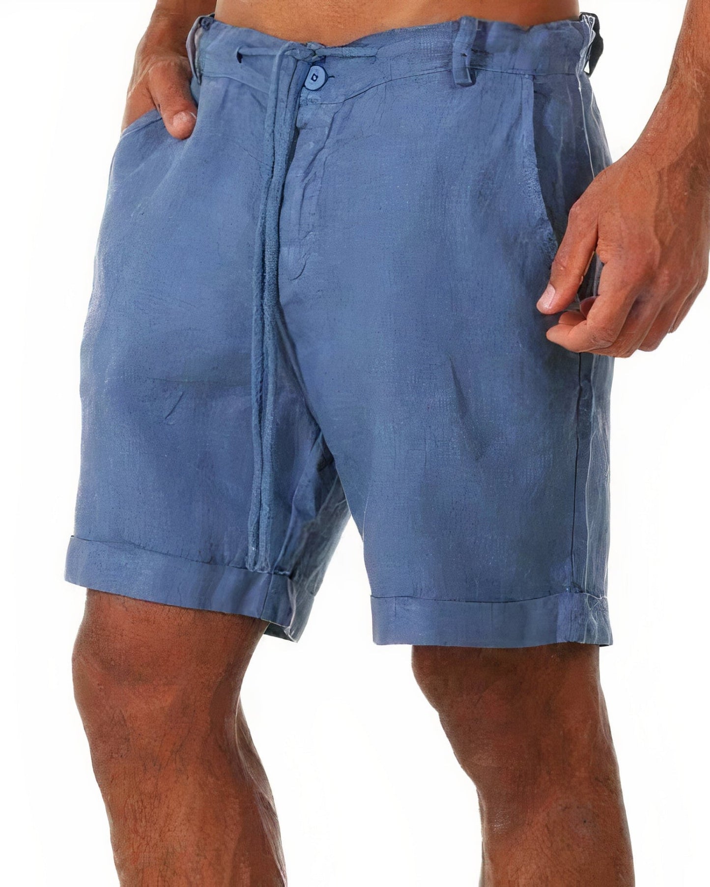 Shorts en lin homme – Pantalon léger et confortable pour été