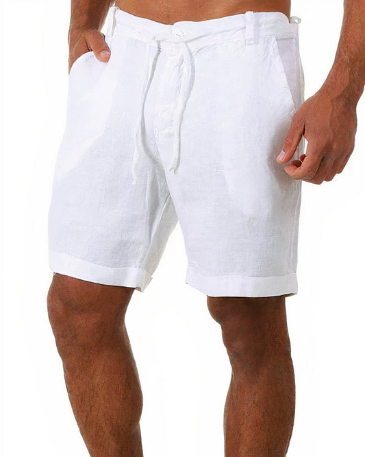 Shorts en lin homme – Pantalon léger et confortable pour été