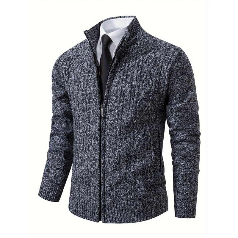 Cardigan homme hiver – Pull confortable en laine doux