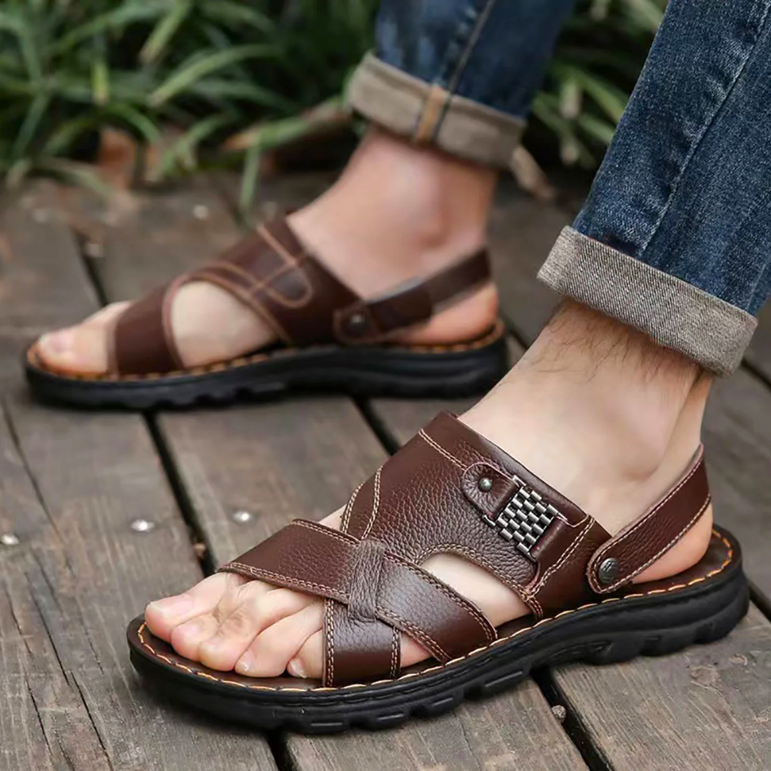 Sandales cuir homme – Sandales d'été confortables et élégantes