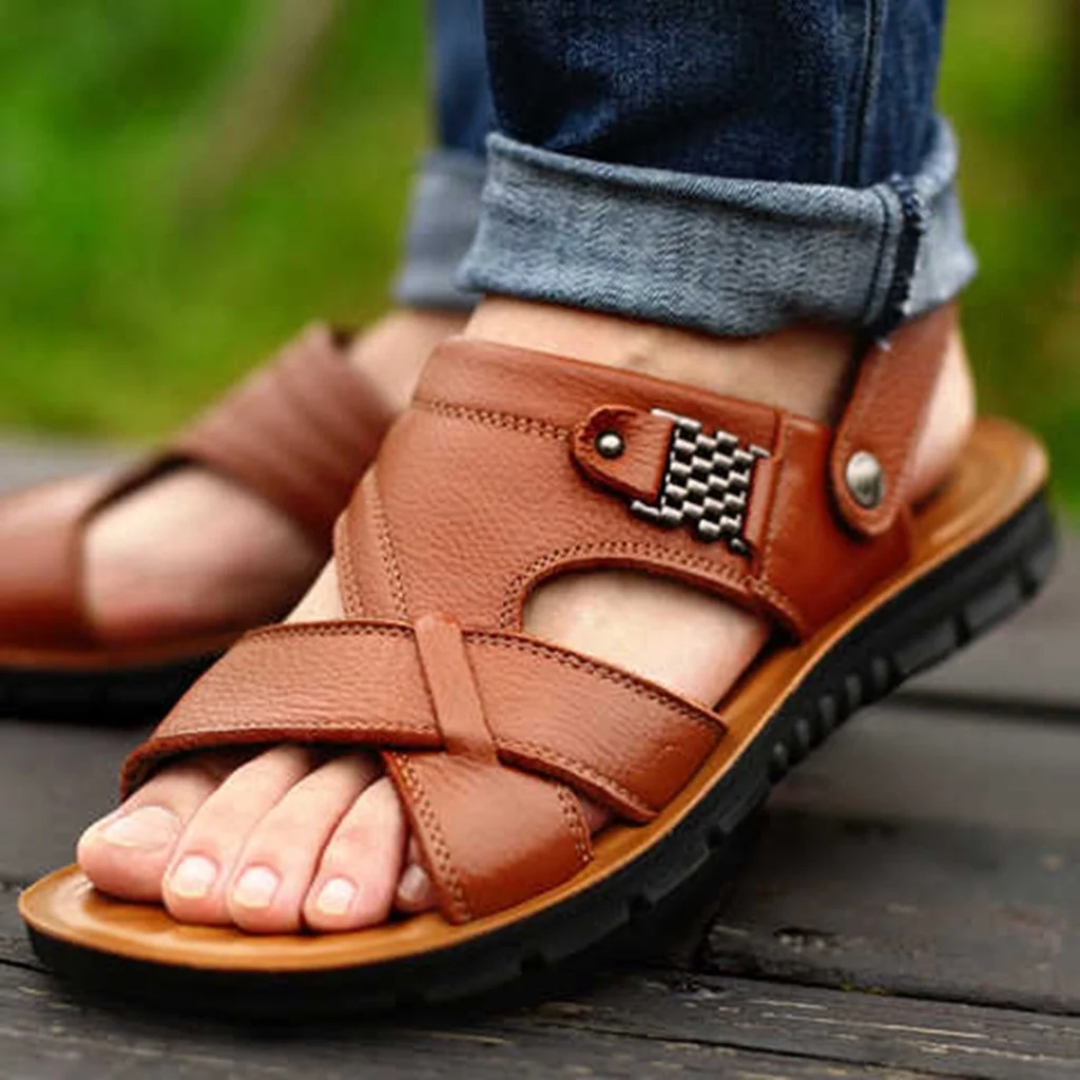 Sandales cuir homme – Sandales d'été confortables et élégantes