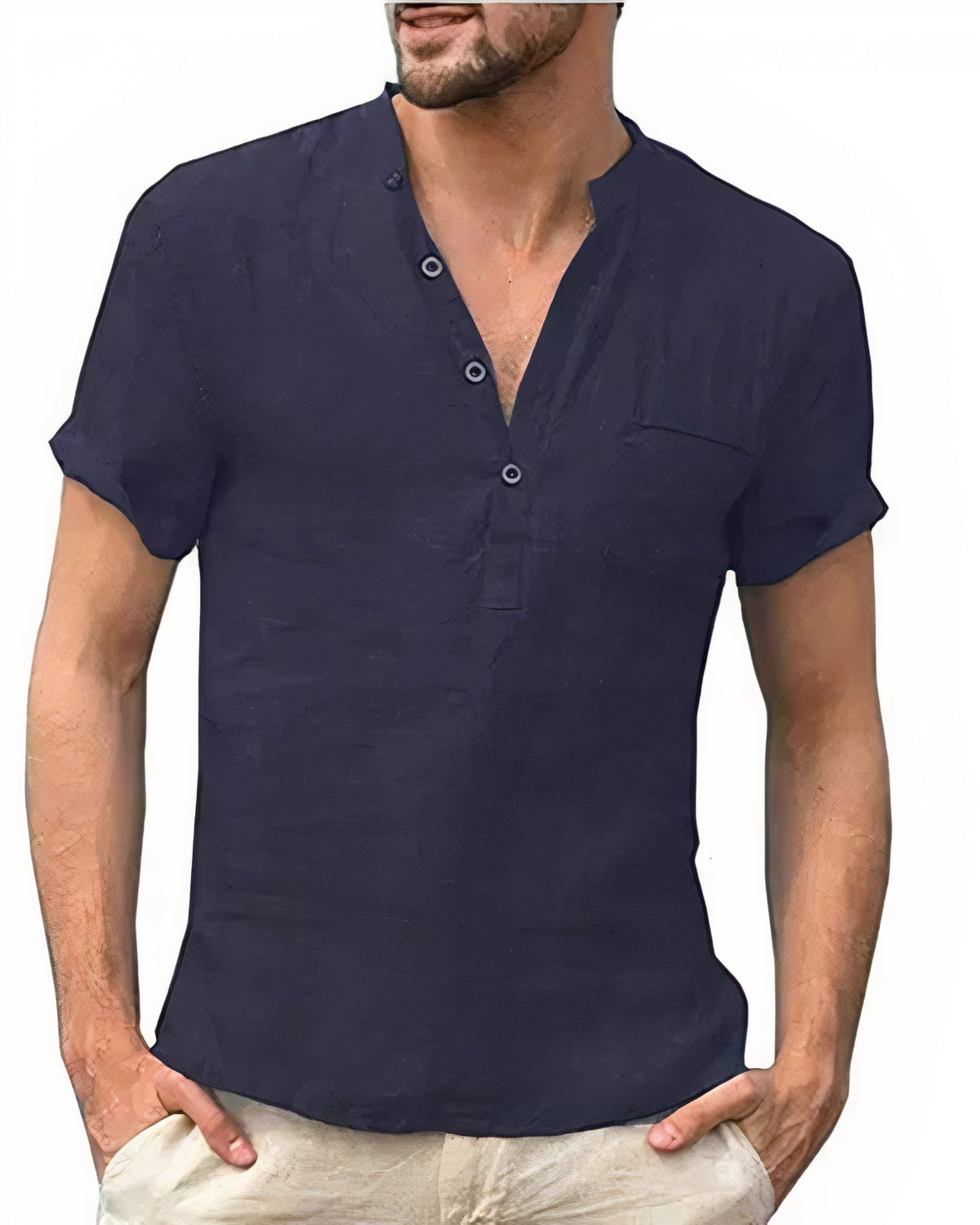 Chemise en lin homme – Chemise confortable et légère en lin pour été