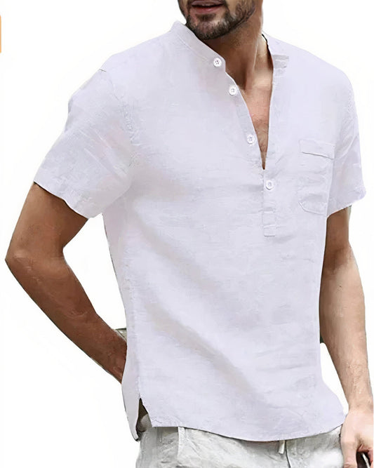 Chemise en lin homme – Chemise confortable et légère en lin pour été