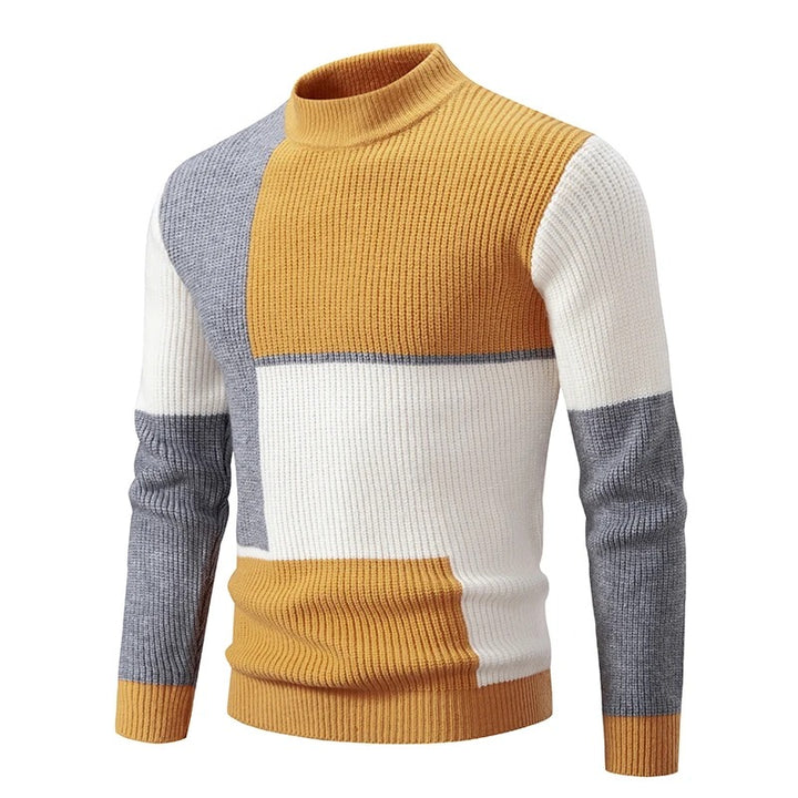 Pull col roulé coloré homme – Pull tendance en laine doux et chaud