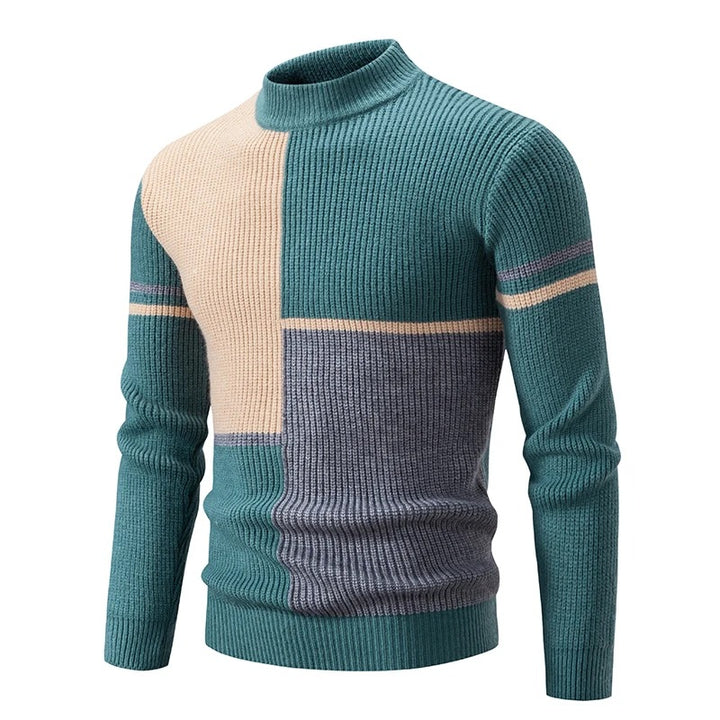 Pull col roulé coloré homme – Pull tendance en laine doux et chaud