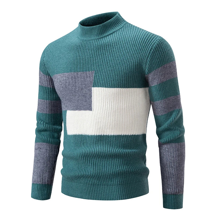 Pull col roulé coloré homme – Pull tendance en laine doux et chaud