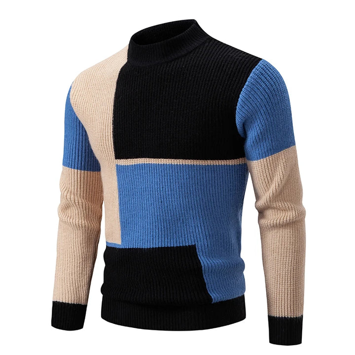 Pull col roulé coloré homme – Pull tendance en laine doux et chaud