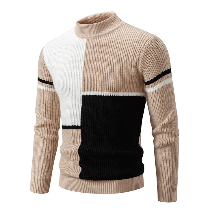 Pull col roulé coloré homme – Pull tendance en laine doux et chaud