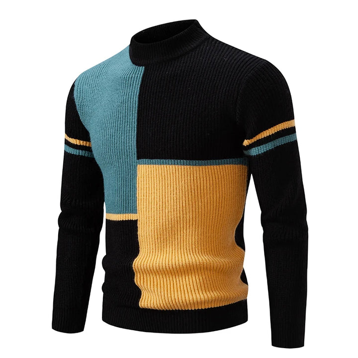 Pull col roulé coloré homme – Pull tendance en laine doux et chaud