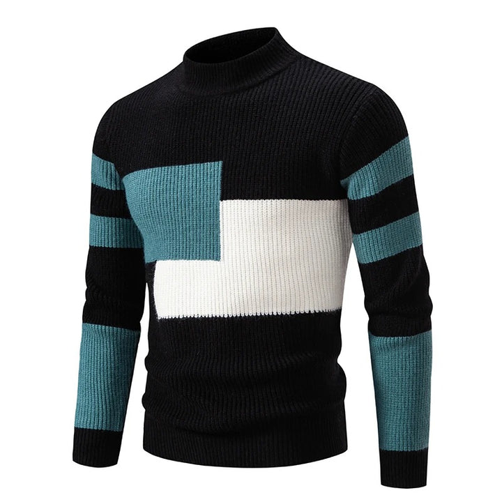 Pull col roulé coloré homme – Pull tendance en laine doux et chaud