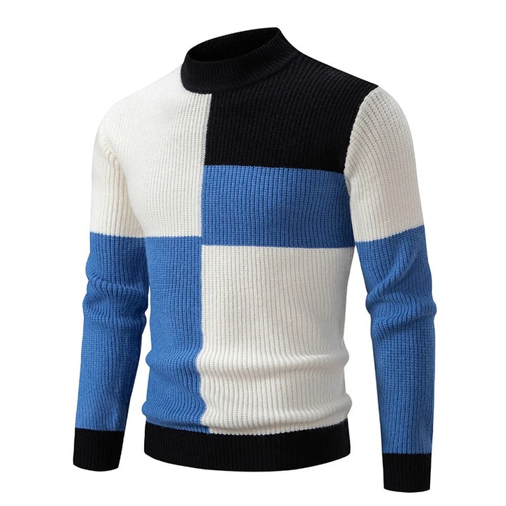 Pull col roulé coloré homme – Pull tendance en laine doux et chaud