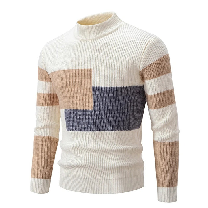 Pull col roulé coloré homme – Pull tendance en laine doux et chaud