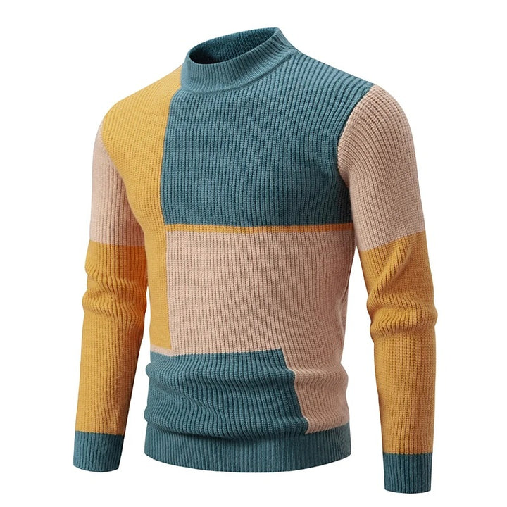 Pull col roulé coloré homme – Pull tendance en laine doux et chaud