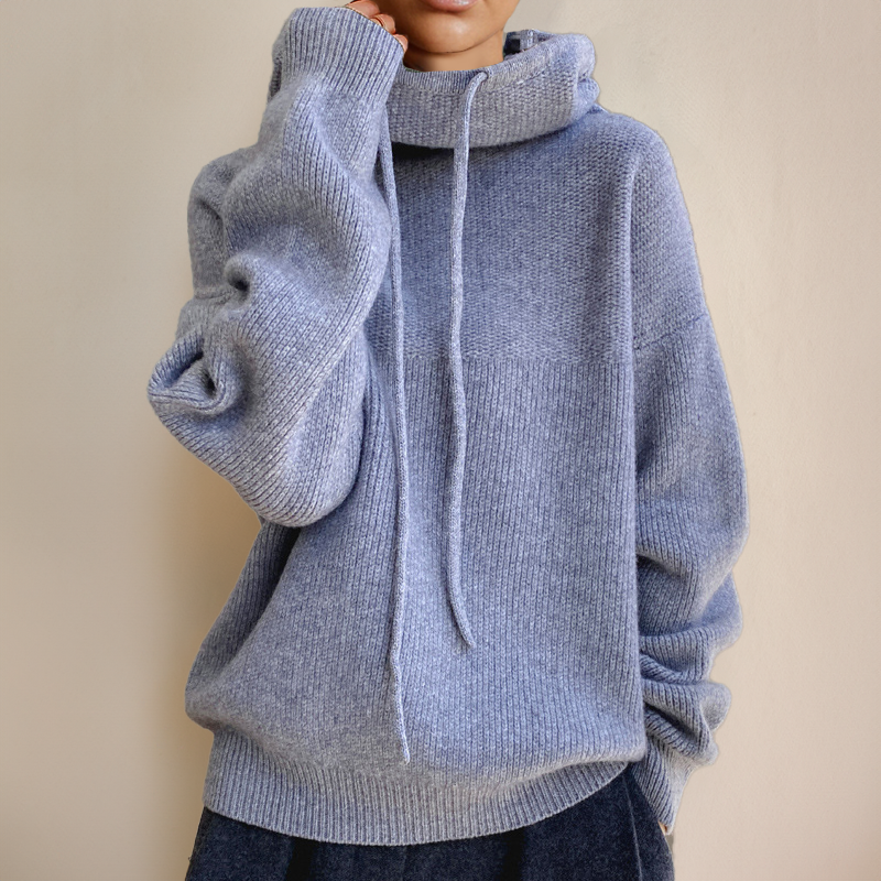 Pull à capuche femme – Sweat décontracté en tricot doux et confortable