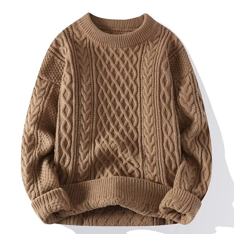 Pull en tricot femme hiver – Pull chaud et élégant en laine pour saison froide