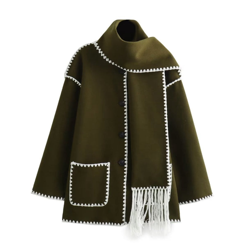 Cape en laine femme – Manteau élégant et chaud pour l'hiver