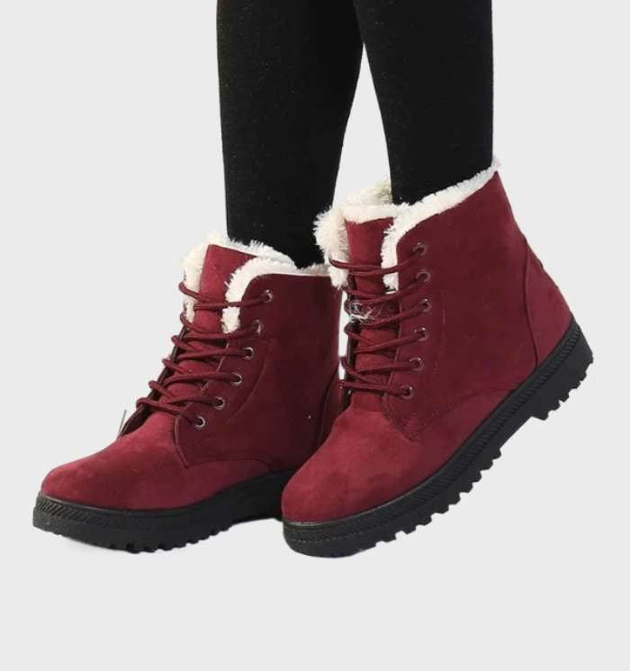 Bottes d'hiver femme – Bottes imperméables chaudes et épaisses