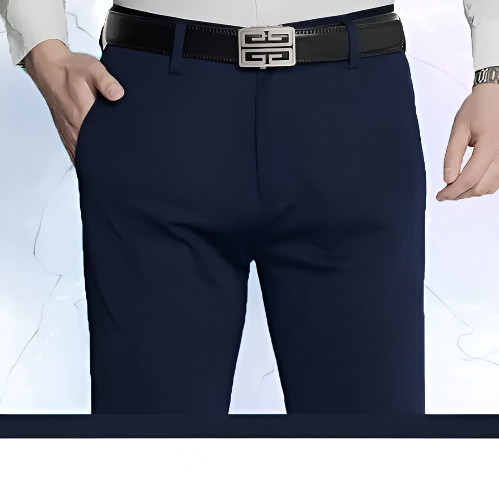 Pantalon de bureau homme – Pantalon élégant en tissu confortable pour travail