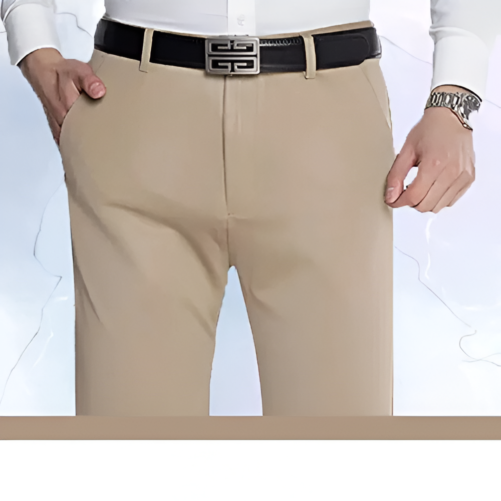 Pantalon de bureau homme – Pantalon élégant en tissu confortable pour travail