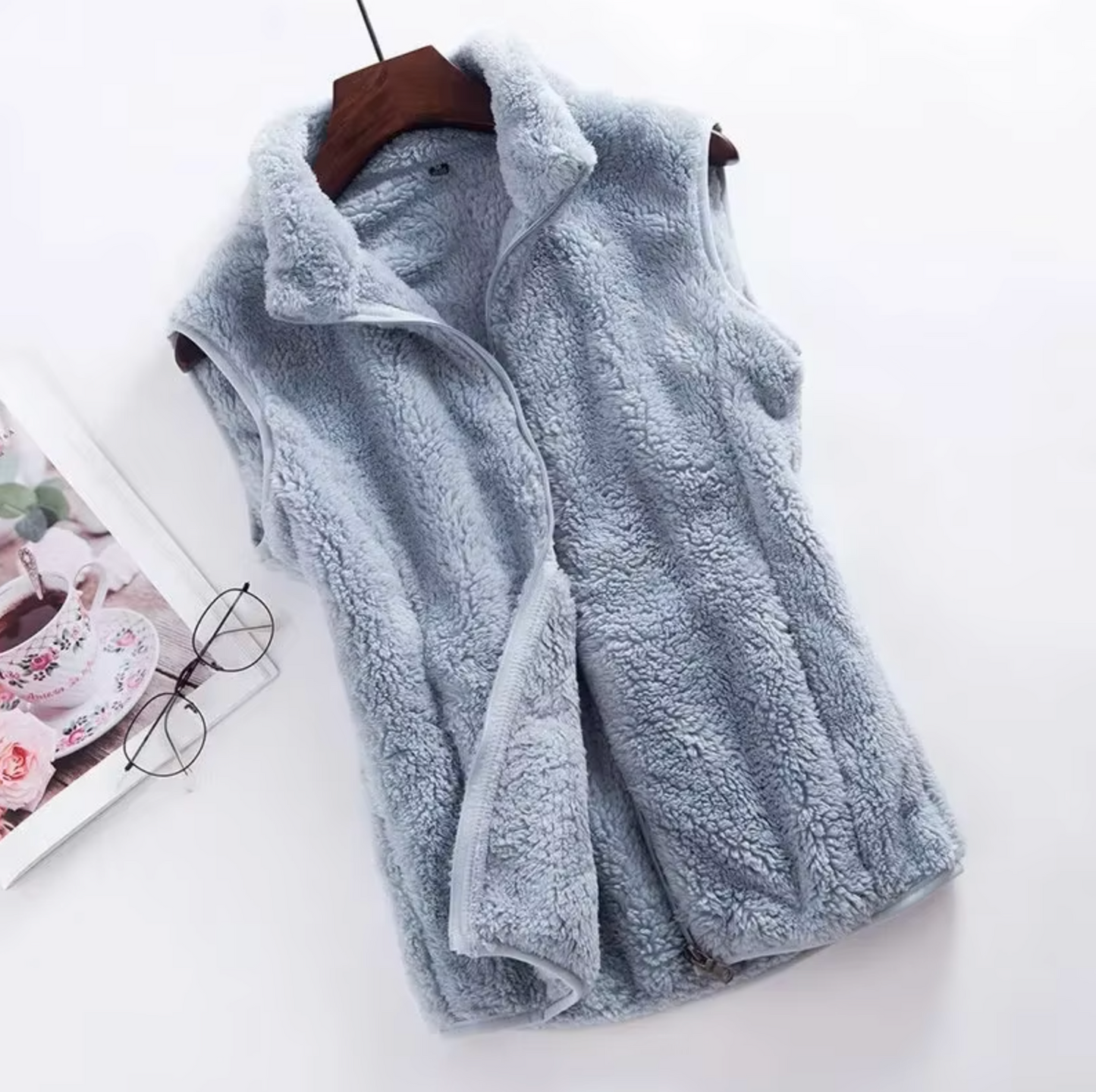 Gilet polaire femme – Gilet élégant en velours doux et chic