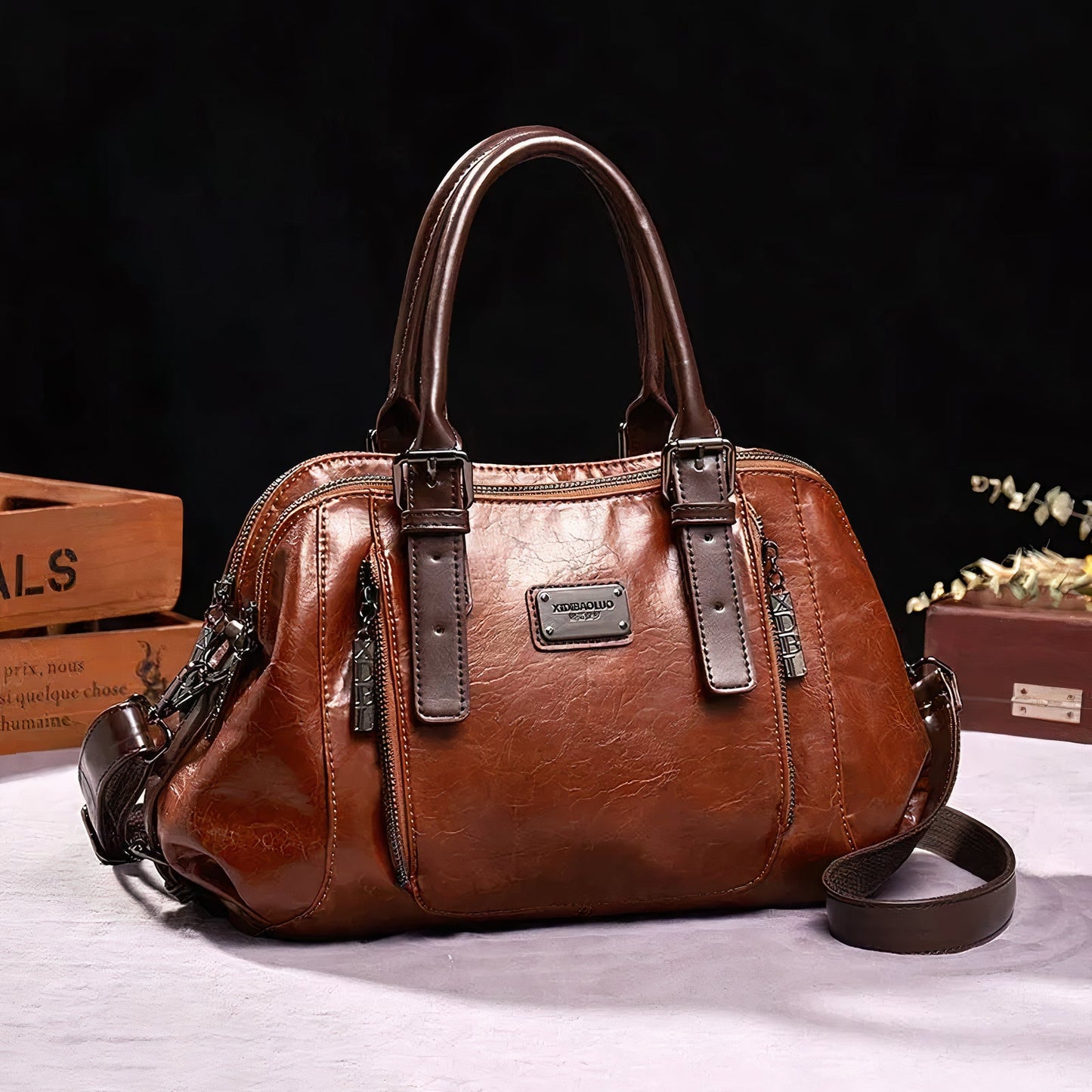 Sac à main cuir femme – Sac élégant en cuir véritable pour toutes occasions