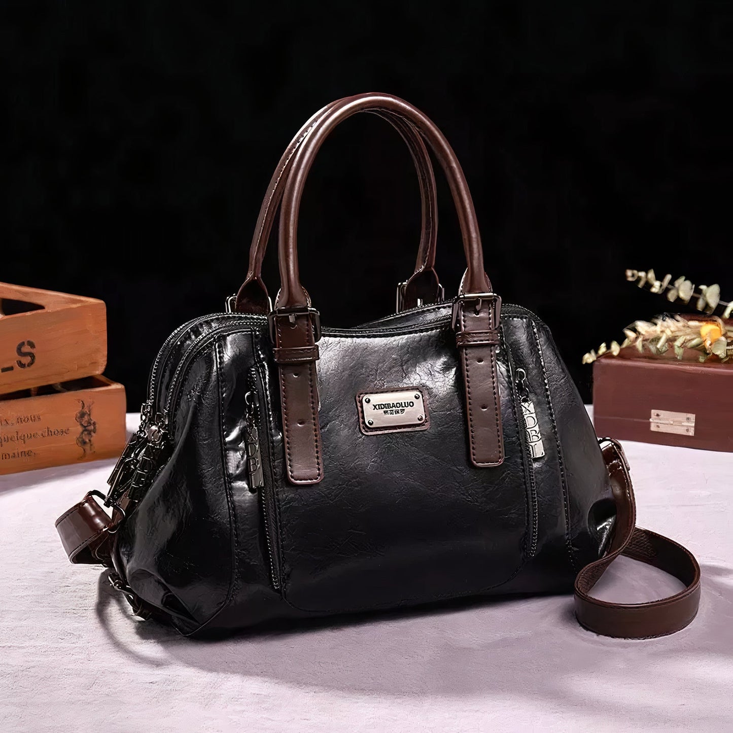 Sac à main cuir femme – Sac élégant en cuir véritable pour toutes occasions