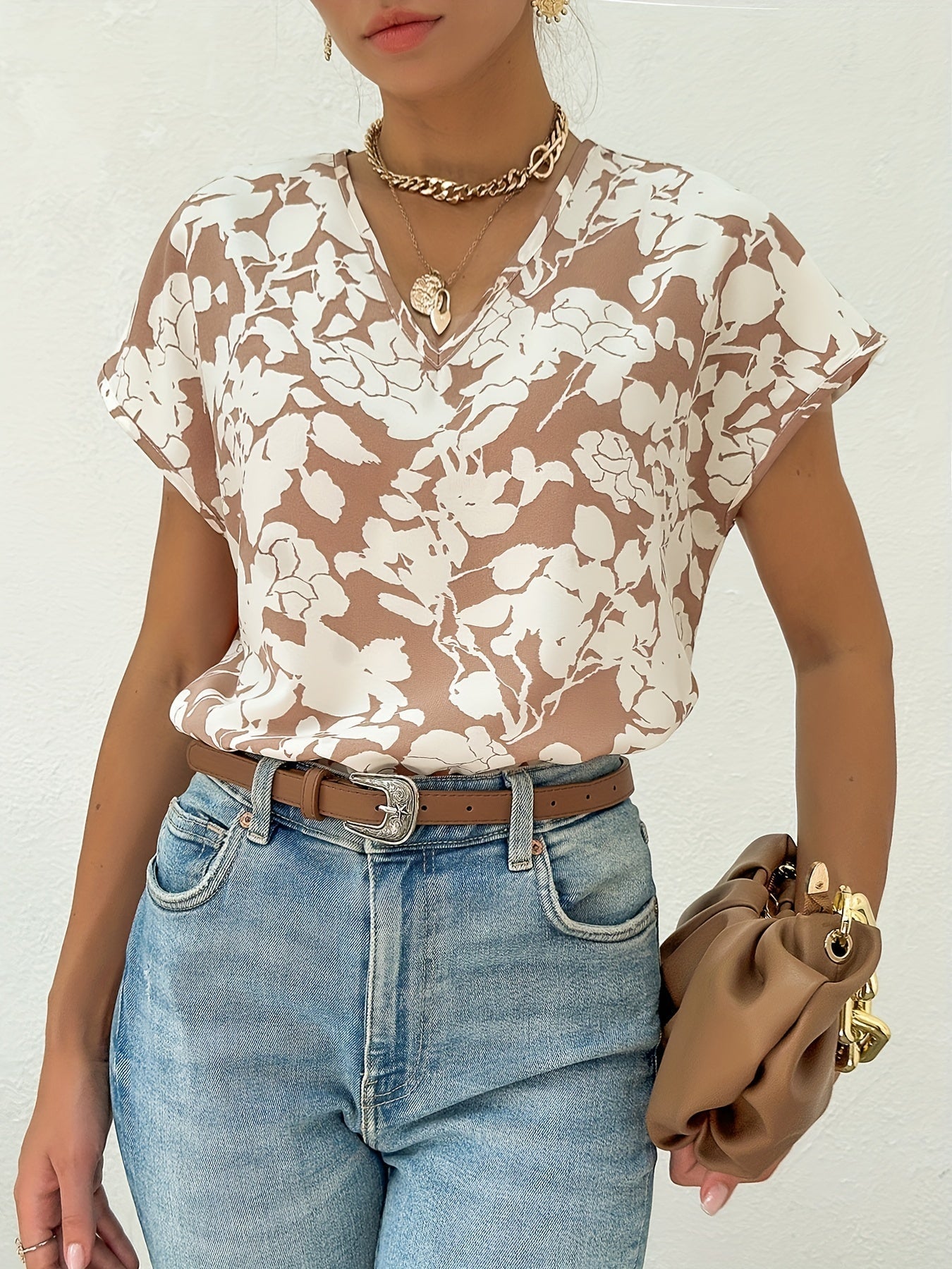 Blouse été femme – Blouse florale élégante et légère