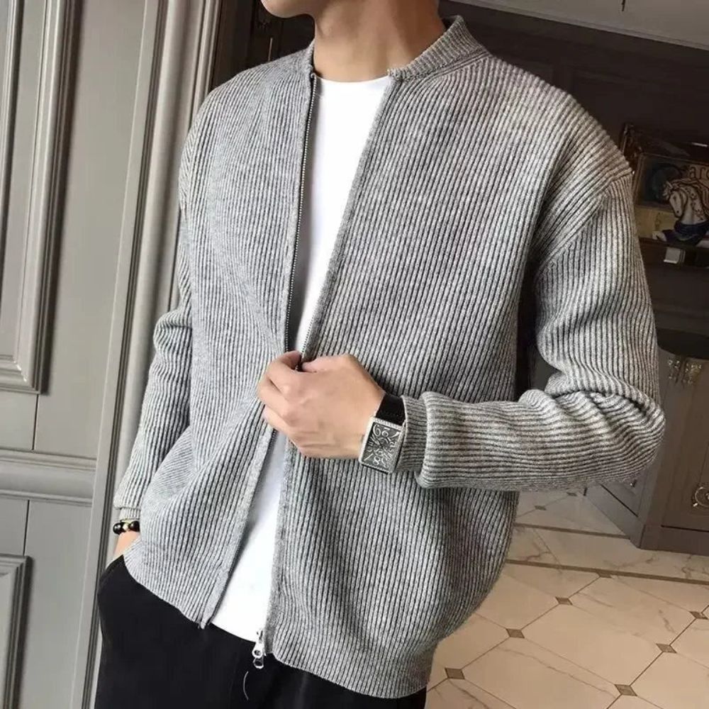 Veste en tricot homme – Élégante veste zippée pour toutes occasions