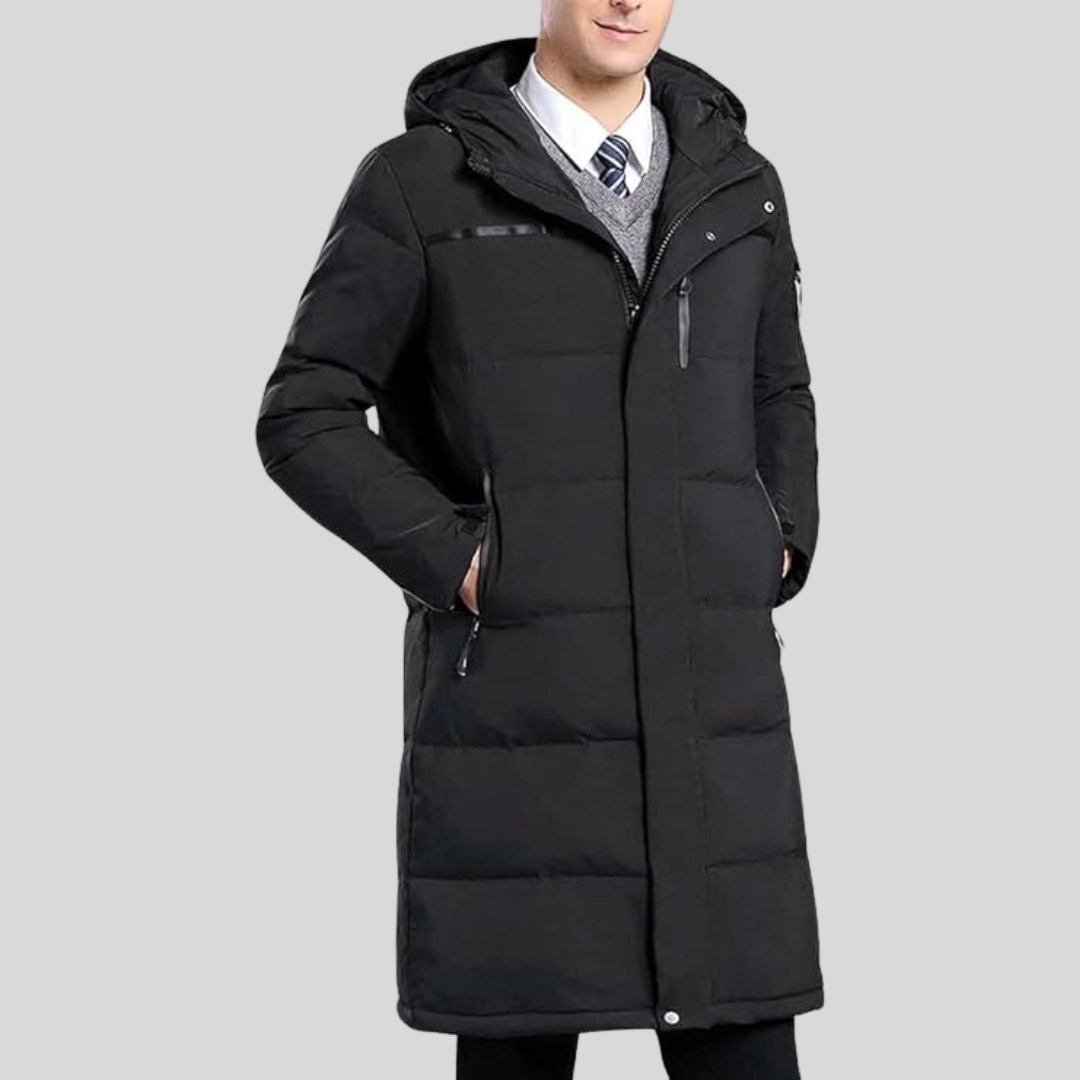 Manteau d'hiver homme – Manteau long élégant en laine chaude