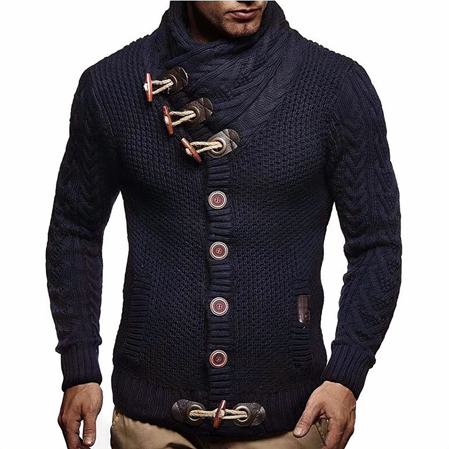 Cardigan chaud homme – Vêtement élégant en laine pour hiver