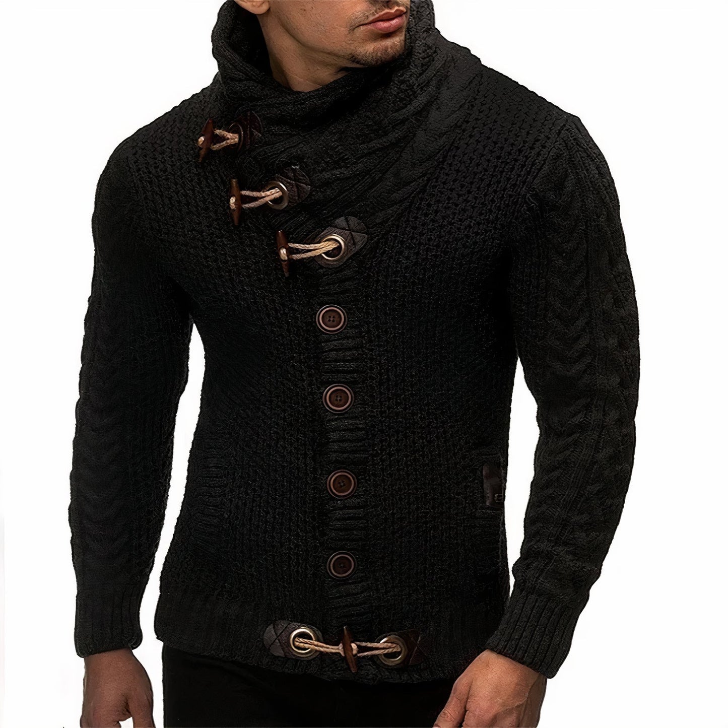 Cardigan chaud homme – Vêtement élégant en laine pour hiver