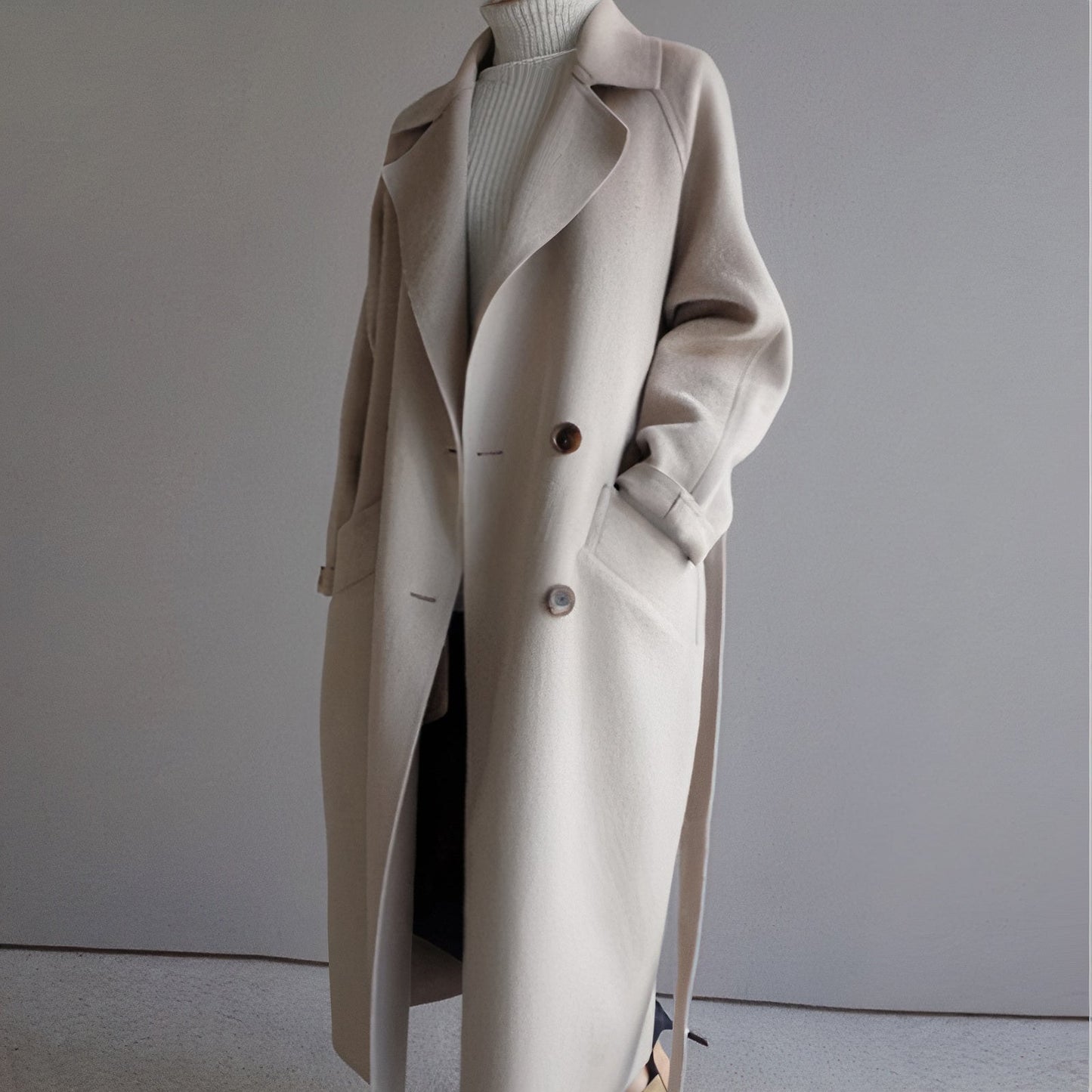 Manteau d'hiver femme – Manteau classique élégant en laine chaud