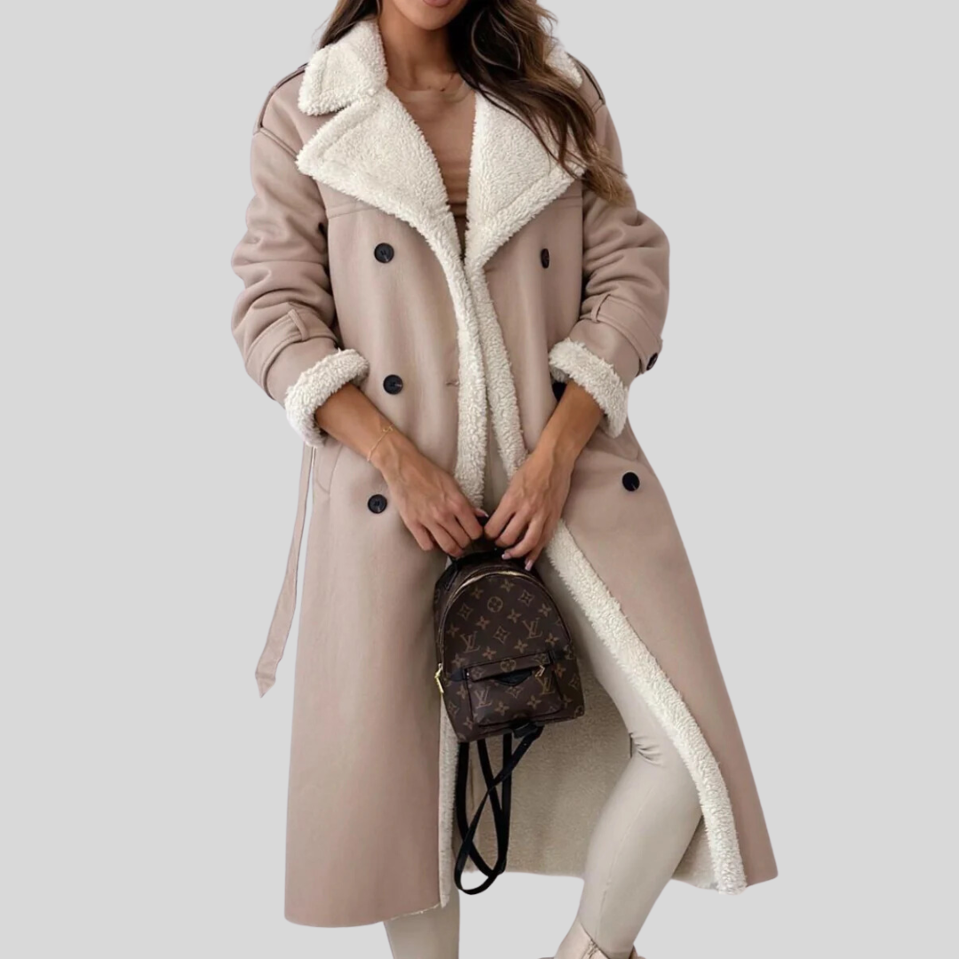 Manteau trench cuir luxe femme – Trench élégant et chic pour toutes occasions