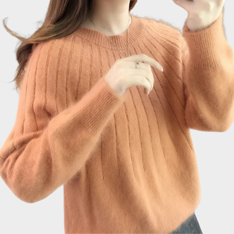 Pull en tricot femme – Pull élégant et confortable pour automne-hiver