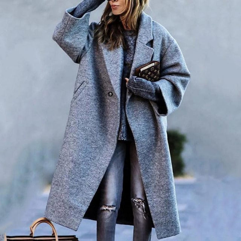 Manteau trench élégant femme – Trench-coat chic en laine pour toutes occasions