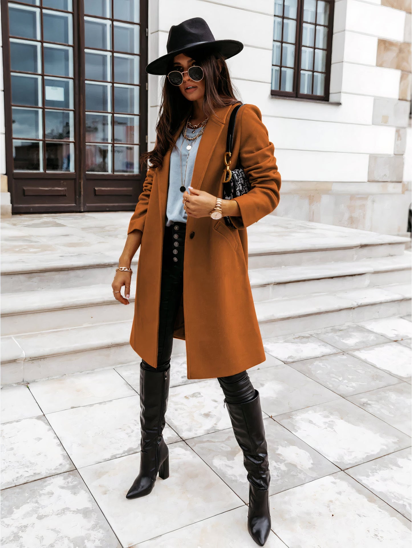 Manteau d'hiver femme – Manteau élégant chaud et stylé pour l'hiver