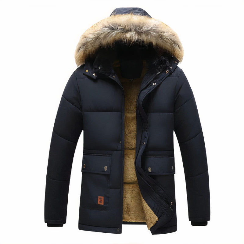 Parka d'hiver homme – Manteau élégant avec capuche amovible et isolant