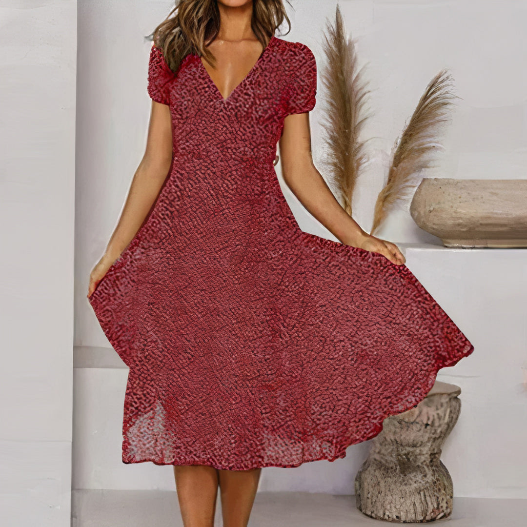 Robe d'été femme – Robe élégante en A fluide pour occasions spéciales