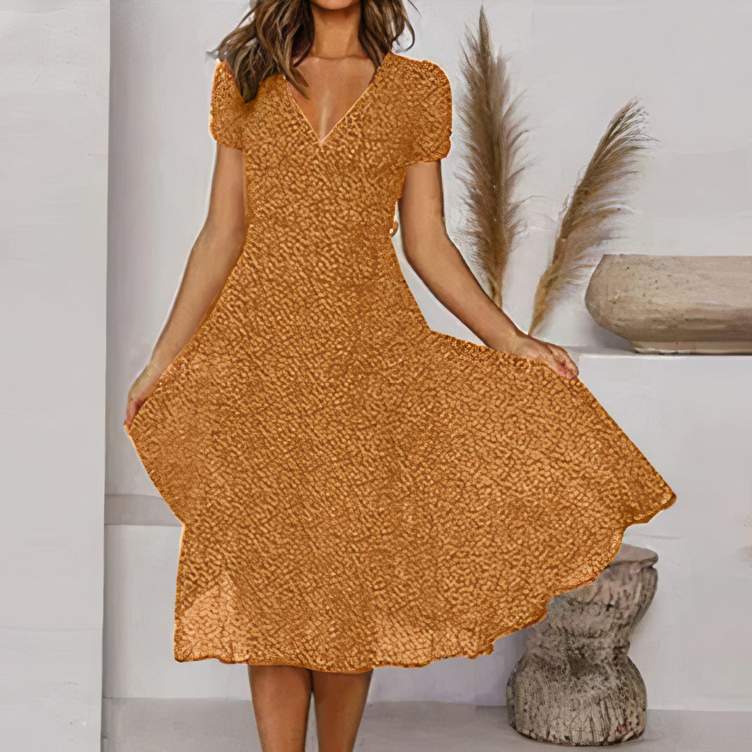 Robe d'été femme – Robe élégante en A fluide pour occasions spéciales