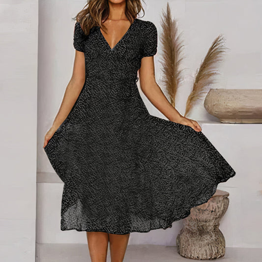 Robe d'été femme – Robe élégante en A fluide pour occasions spéciales